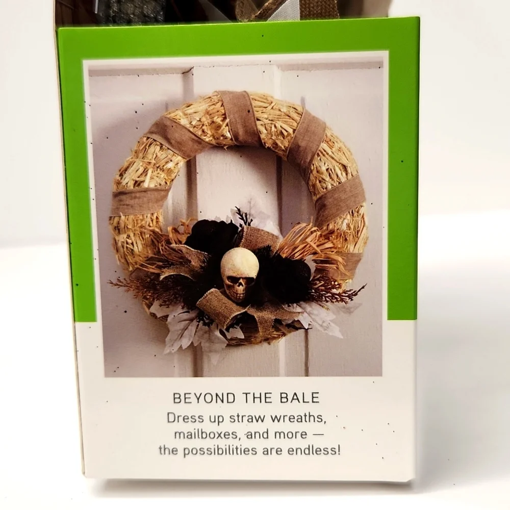 FloraCraft Skull Leaves Bale Wrap Wreath Decorations